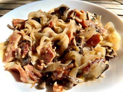 Bacon And Mushroom Noodles