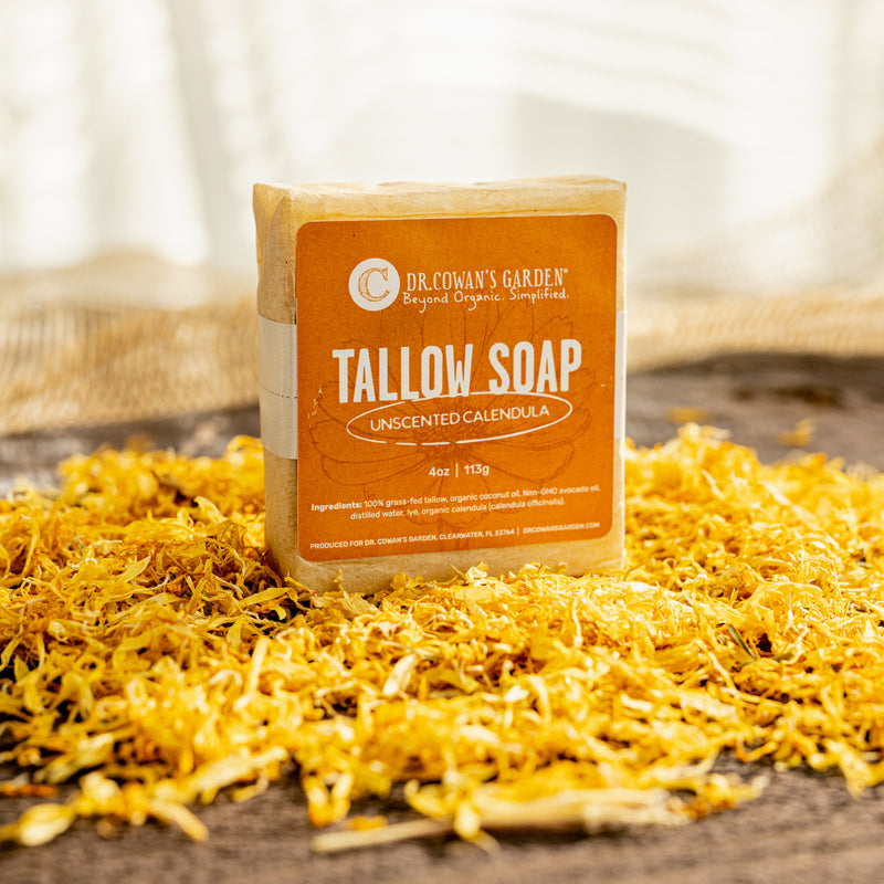 Unscented Calendula Tallow Soap