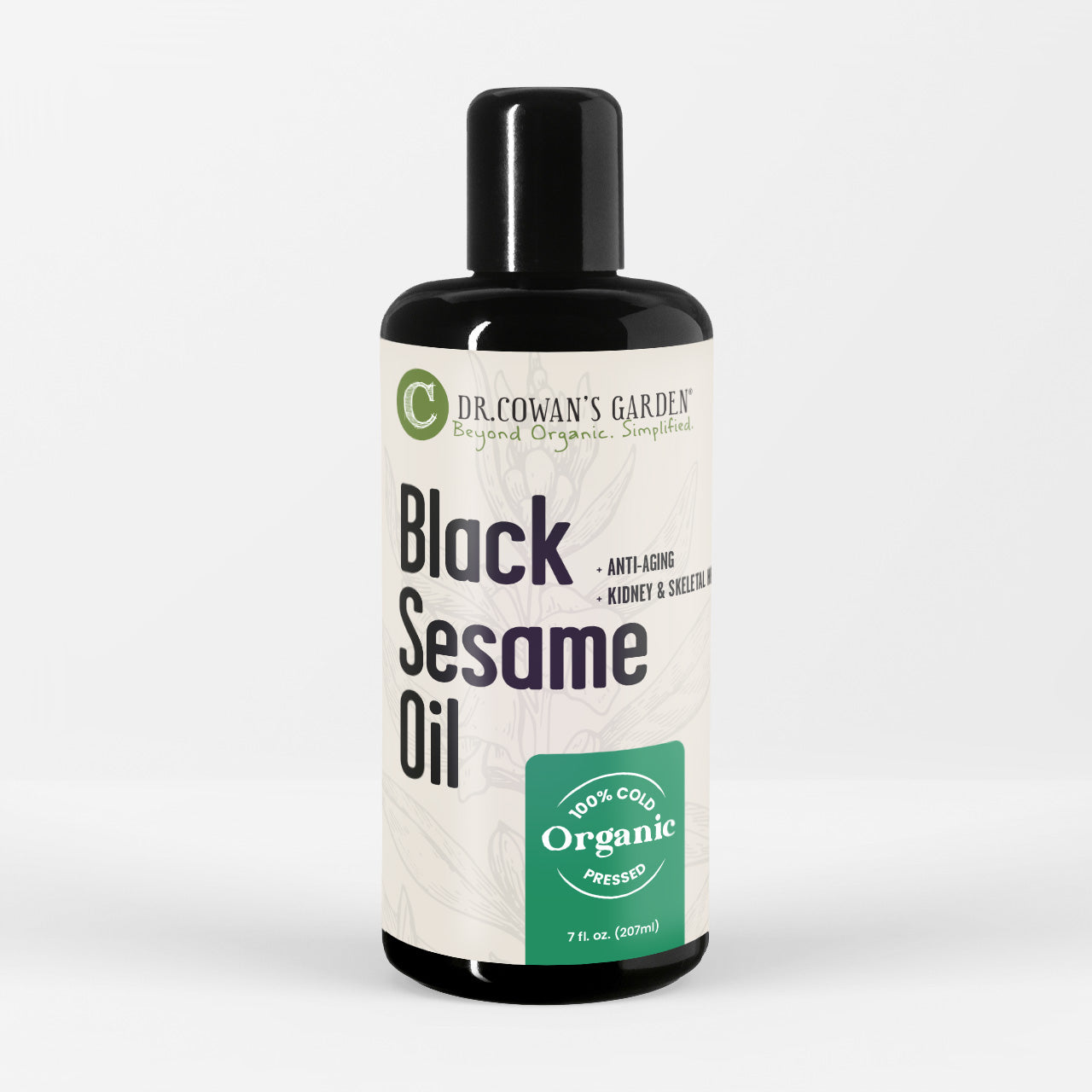 Black Sesame Oil, Cold Pressed