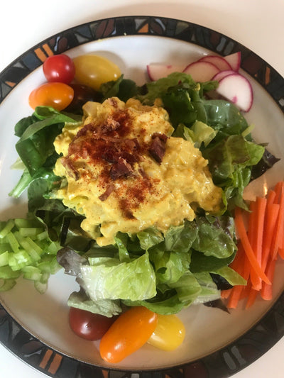 A Veggie Version of Mom’s Eggy Salad Dressing