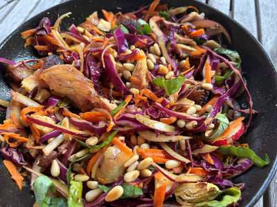 Coleslaw With Carrot Turmeric Dressing