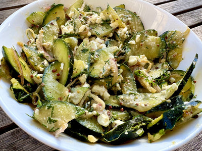Cucumber and Dill with Cottage Cheese