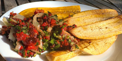 Plantain Chips and Olive Tapenade