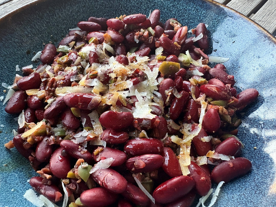 Sardines with Beans and Greens