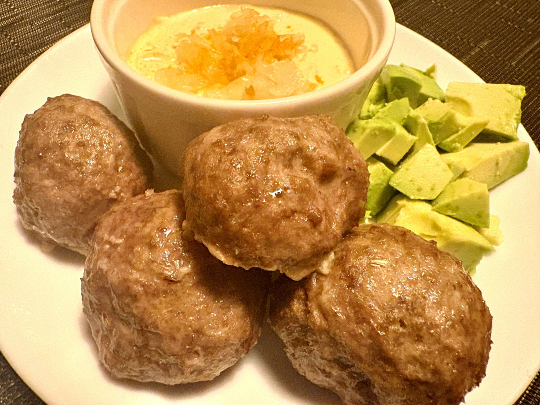 Baked Organ Meat-Blend Meatballs