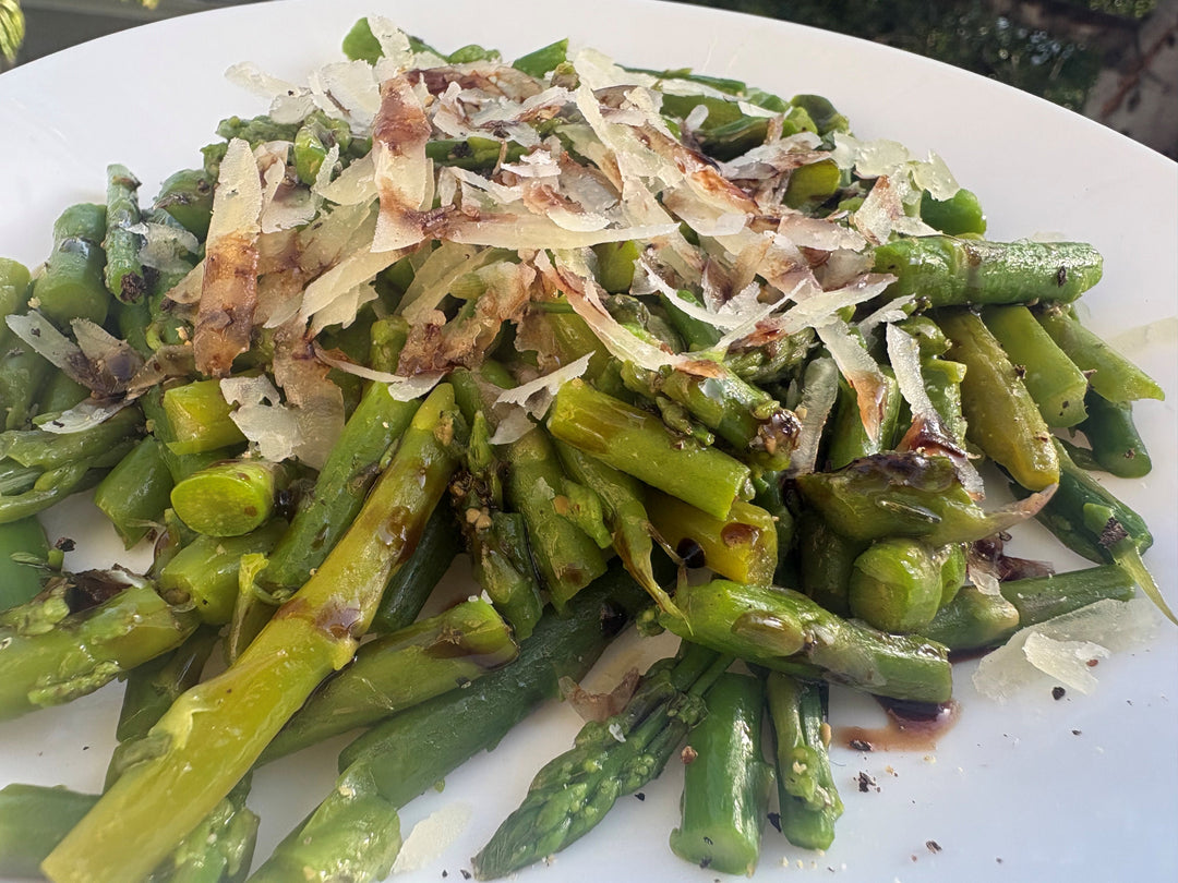 Cheesy Asparagus Tips