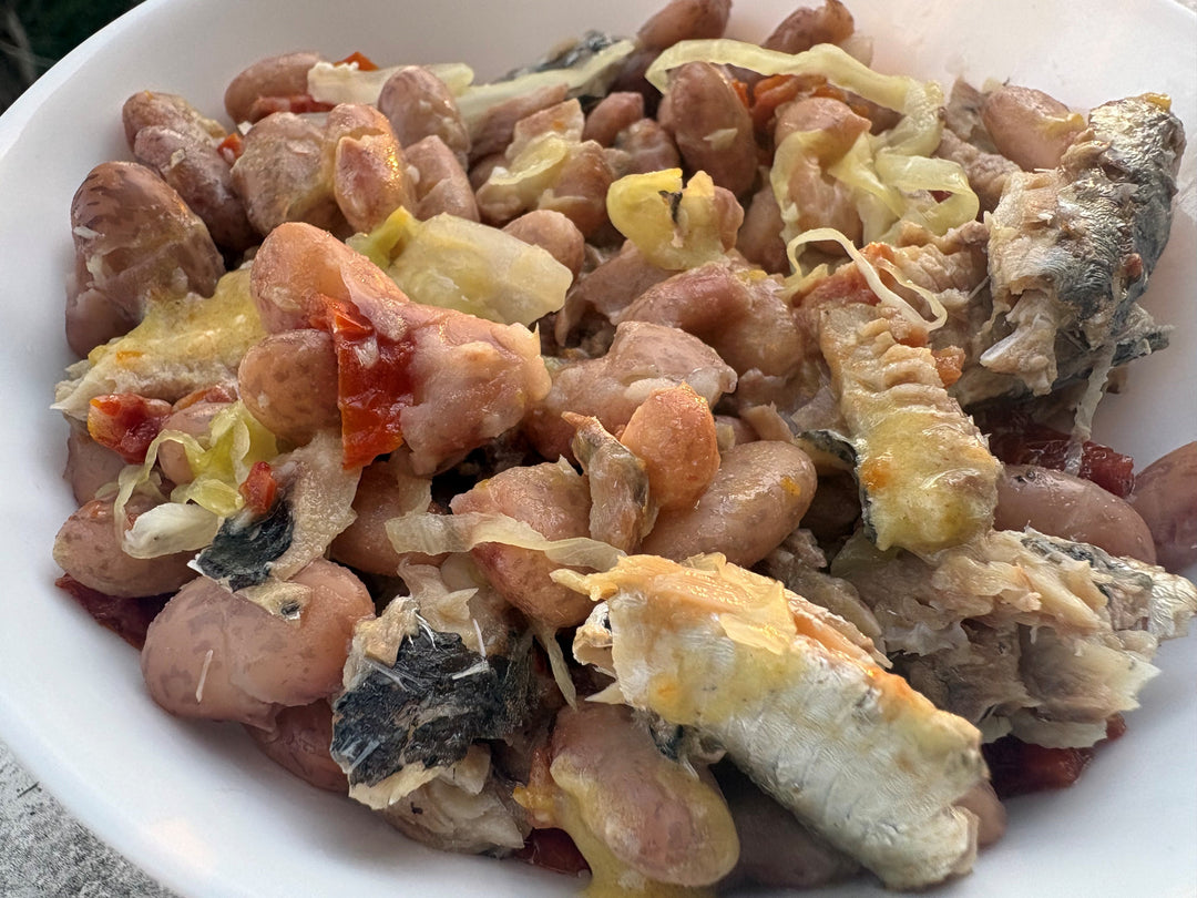 Sardines with Beans and Greens (version 2)