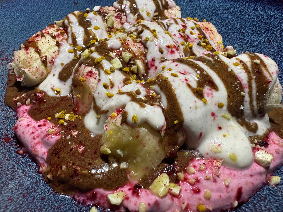 Banana with Kumquat, Kefir and Cacao