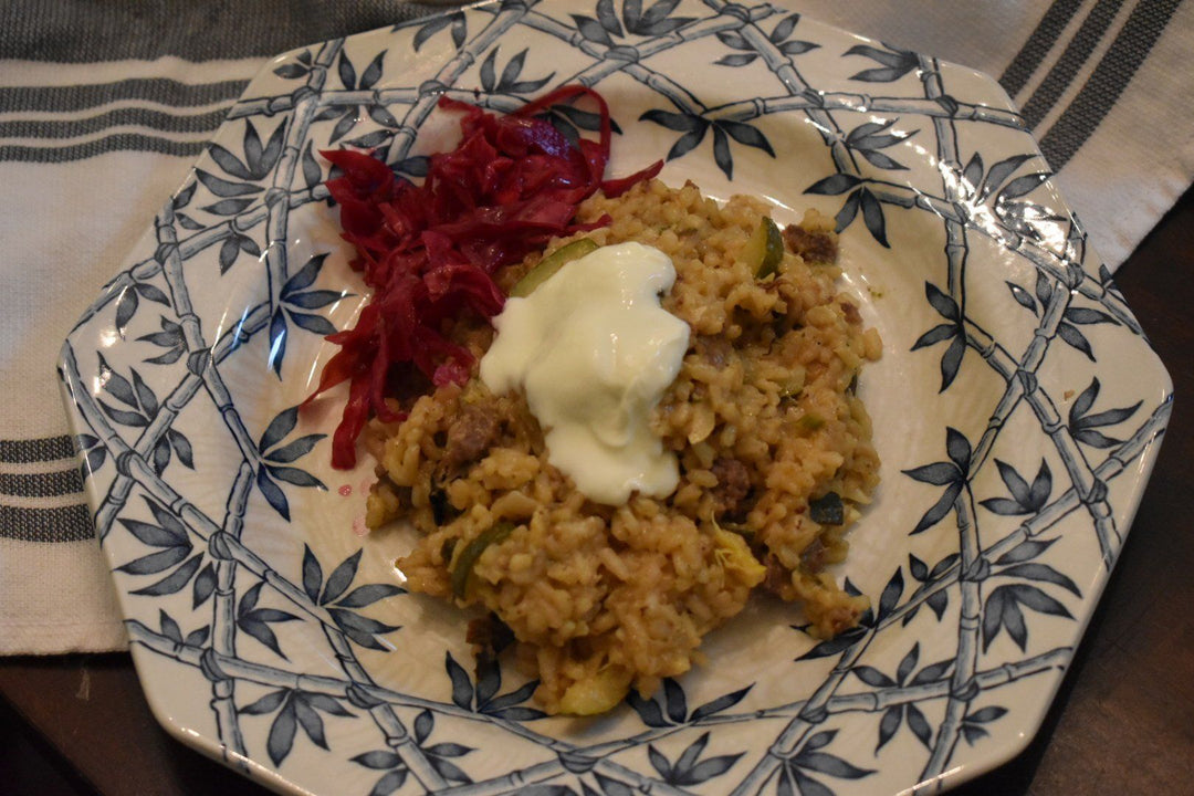 Veal Sausage Risotto