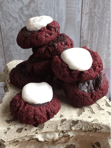 Chocolate-Beet Thumbprint Cookies