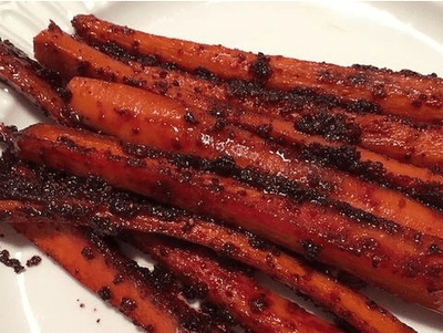 Glazed Carrots With Ginger and Three-Beet Powder