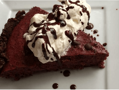 Beet Chiffon Pie with Raw Cacao Crust