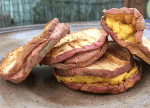 Apple-Pumpkin Cream Cheese Sandwiches