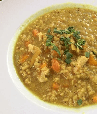 Thai Coconut Soup with Turmeric