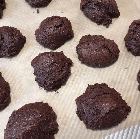 Salted Chocolate Rye Cookies