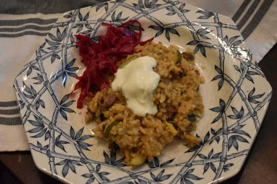 Veal Sausage Risotto