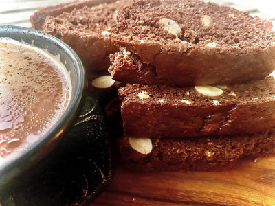 Chocolate Almond Biscotti & Mexican Hot Chocolate