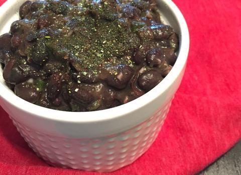 Black Beans with a Veggie Kick