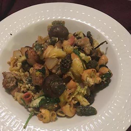 Dr. Cowan's Garden Cholla Bud Ziti Bake