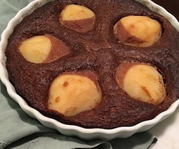 Flourless Pear-Chocolate Tart