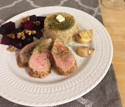 Pan-Seared Pork Loin with Thyme and Garlic