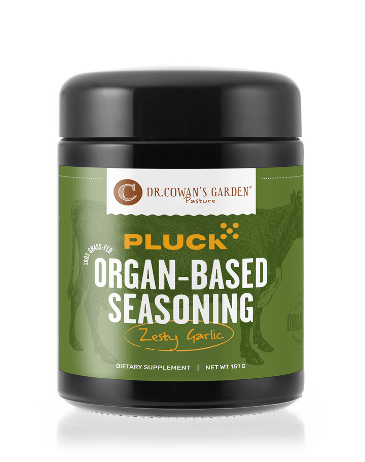 Pluck Zesty Garlic Organ-Based Seasoning - Dr. Cowan&