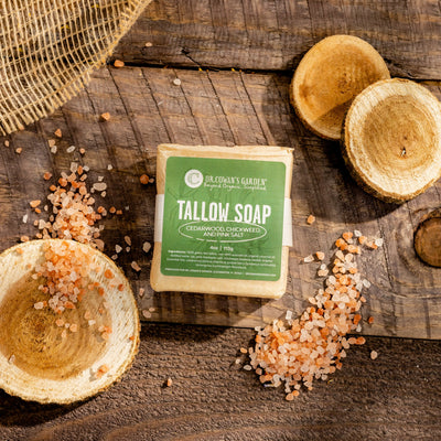 Cedarwood and Chickweed with Pink Salt Tallow Soap