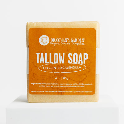 Unscented Calendula Tallow Soap