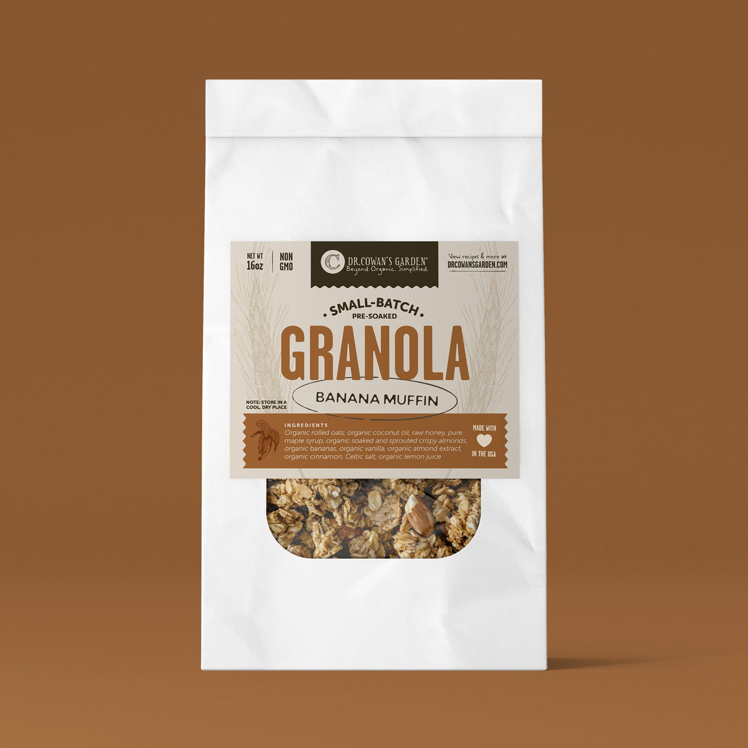 Small-Batch Sprouted Granola – Banana Muffin - Dr. Cowan&