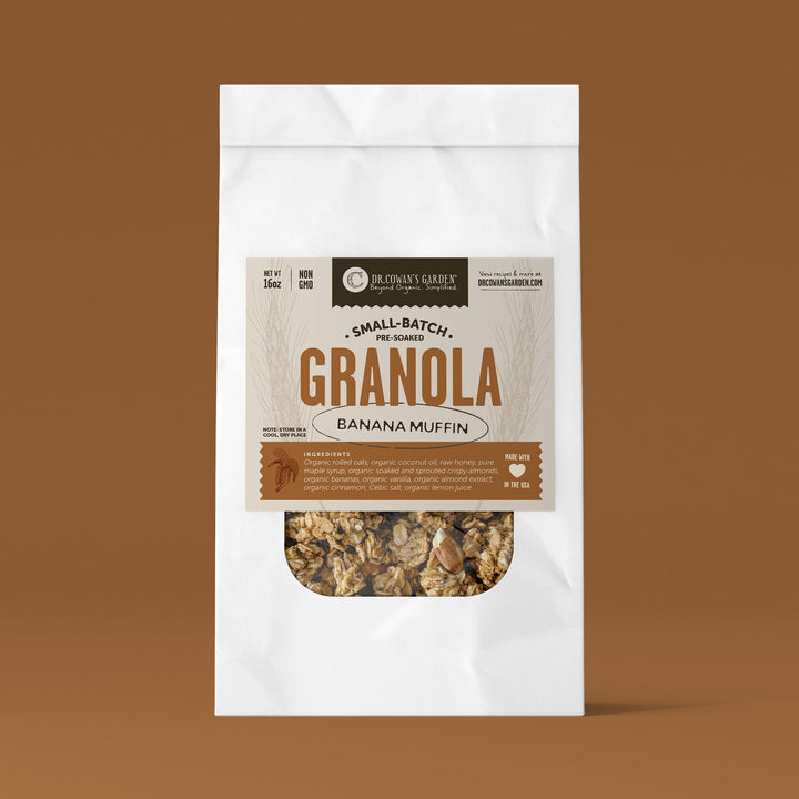 Small-Batch Sprouted Granola – Banana Muffin - Dr. Cowan&