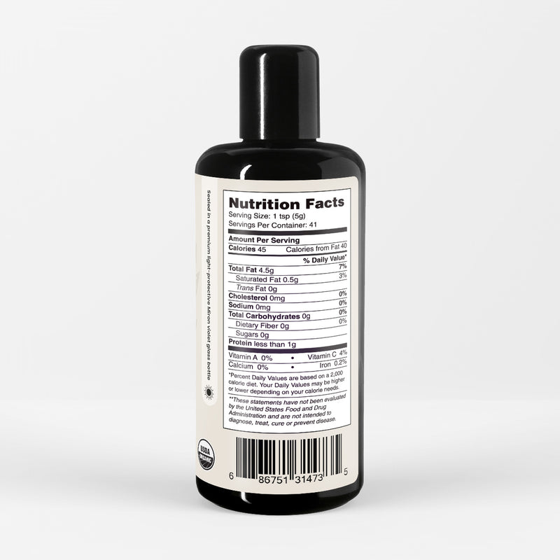 Certified Organic Flax Seed Oil