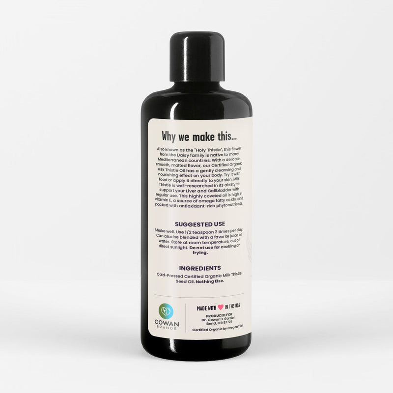 Certified Organic Milk Thistle Oil