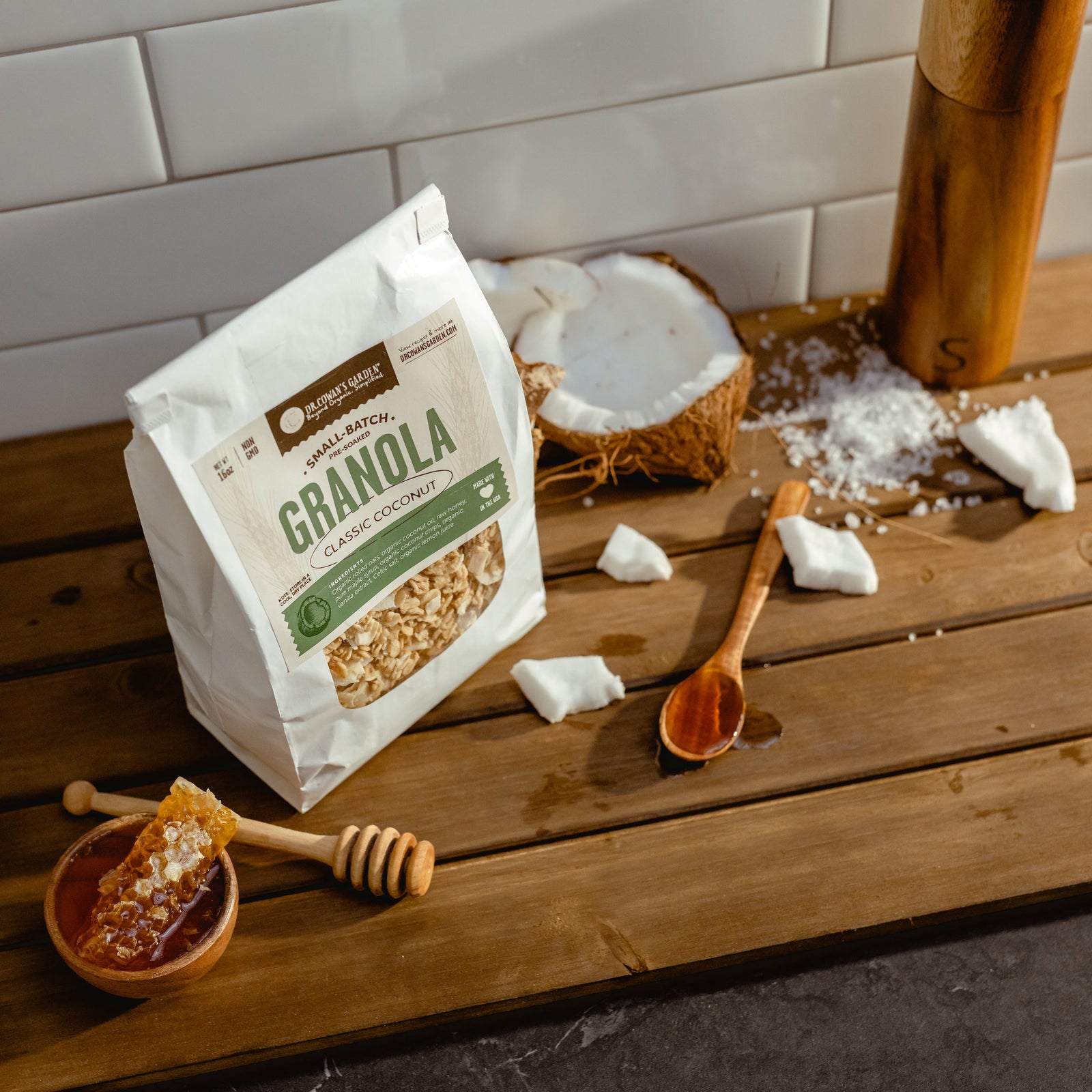 Small-Batch Sprouted Granola – Classic Coconut - Dr. Cowan's Garden