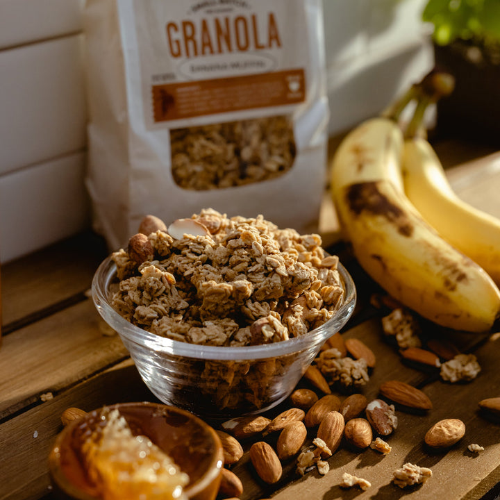 Small-Batch Sprouted Granola – Banana Muffin - Dr. Cowan&