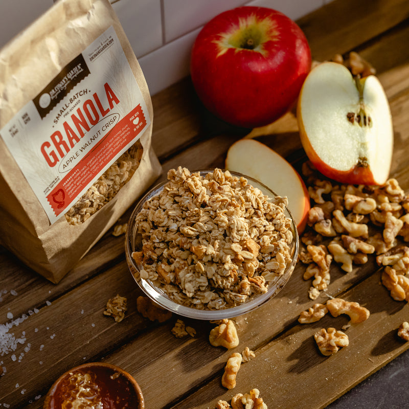 Small-Batch Sprouted Granola – Apple Walnut Crisp
