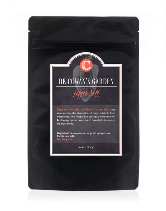Organic Pepper Salt (Refill Pouch) - Dr. Cowan's Garden